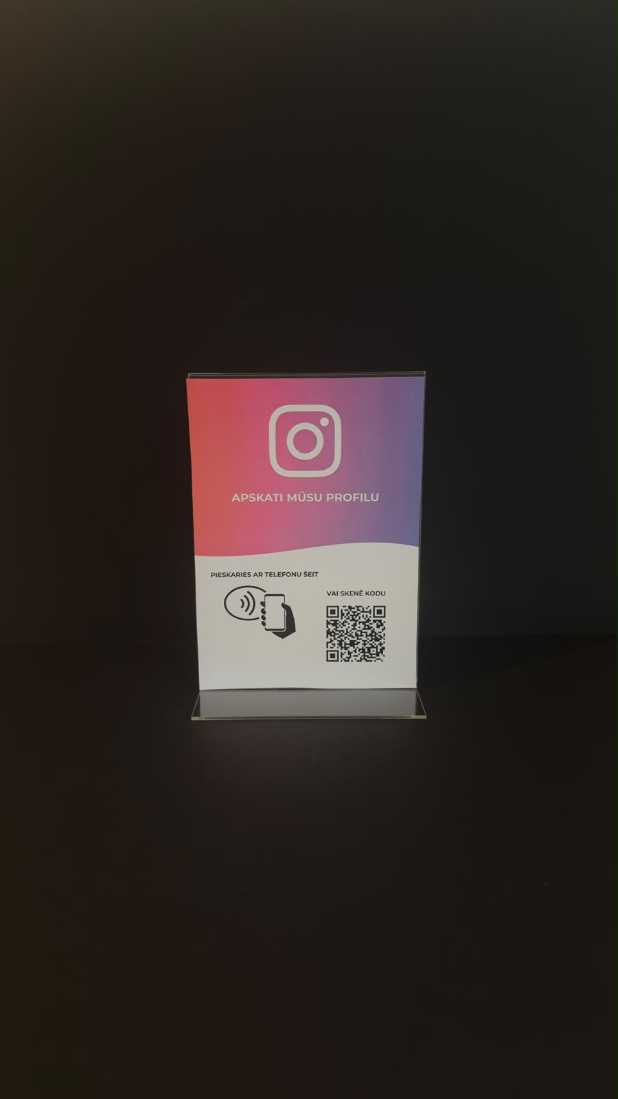 Instagram NFC statīvs