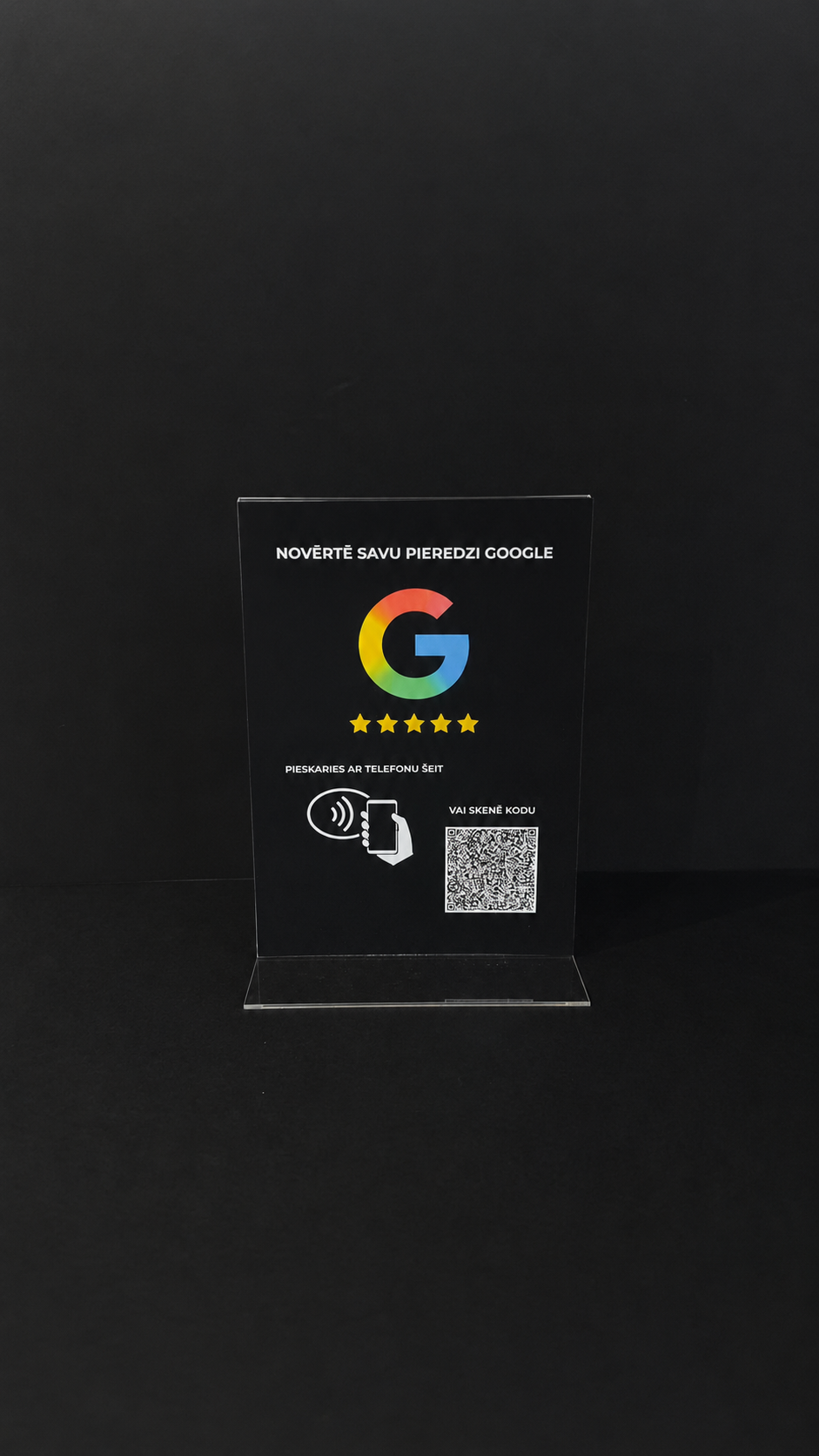 Google atsauksmju NFC statīvs